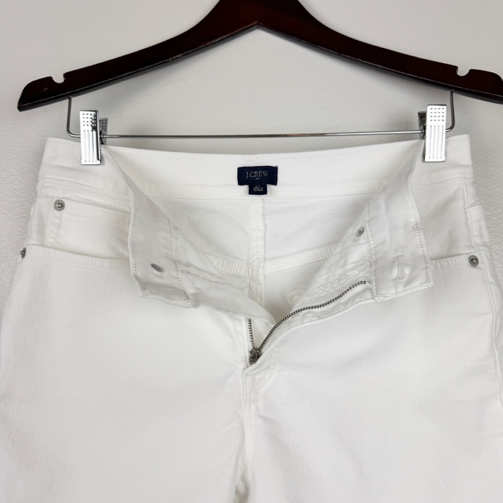 J. Crew Classic Cotton High Rise Denim Shorts White Size 27 - Picture 4 of 6